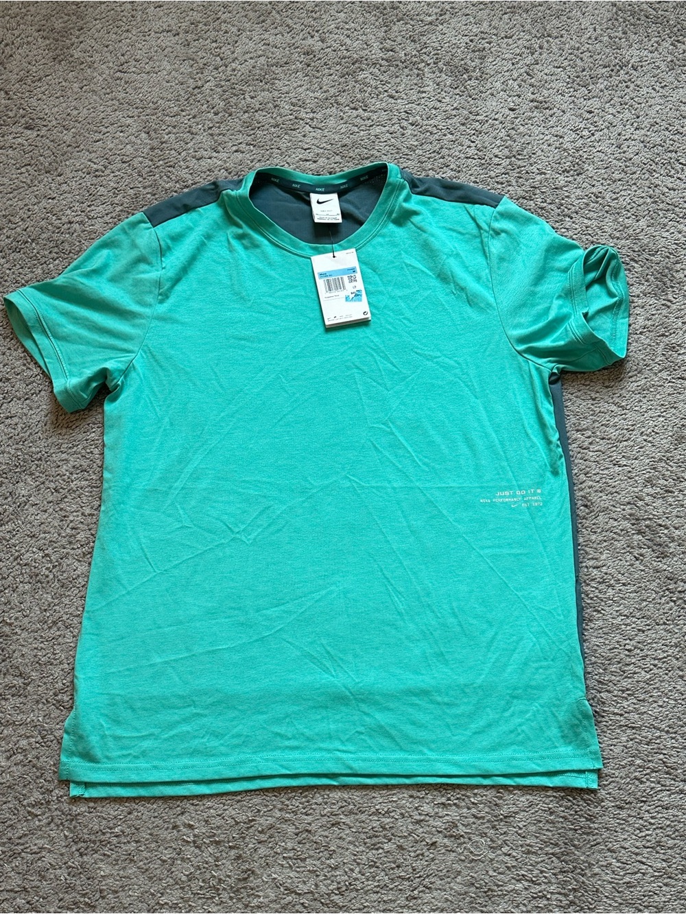 Nike Training Dri-FIT Men’s M Teal/Gray Training T-Shirt